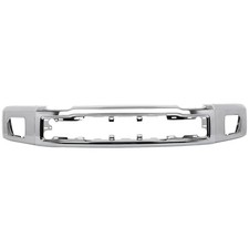 Chrome Steel Front Bumper 2015-2017 F150 No Sensor Holes w Fog Light Holes