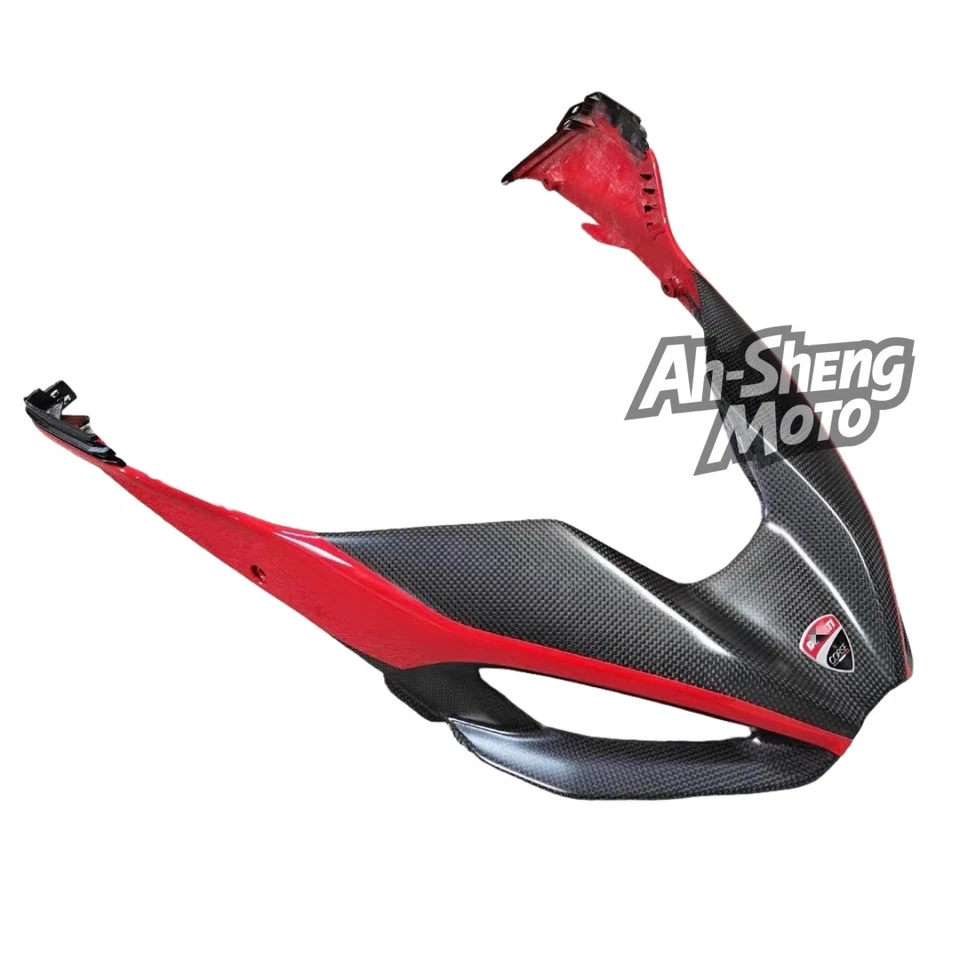 Cubierta de carenado de cabeza delantera de fibra de carbono para DUCATI Multistrada V4 V4S 21-24 Foto 4 de 4
