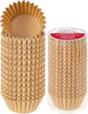 Caperci Heavy Duty Standard Natural Cupcake Liners 150 Standard, 