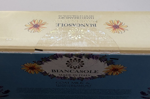 Biancasole - Goat Milk Hand Cream Set 75 ML / 2.53 fl oz Made in Italy - Afbeelding 3 van 5