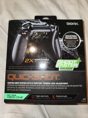 Bionik Quickshot Rubber Grip Dual Setting Trigger Lock for Xbox One Controller