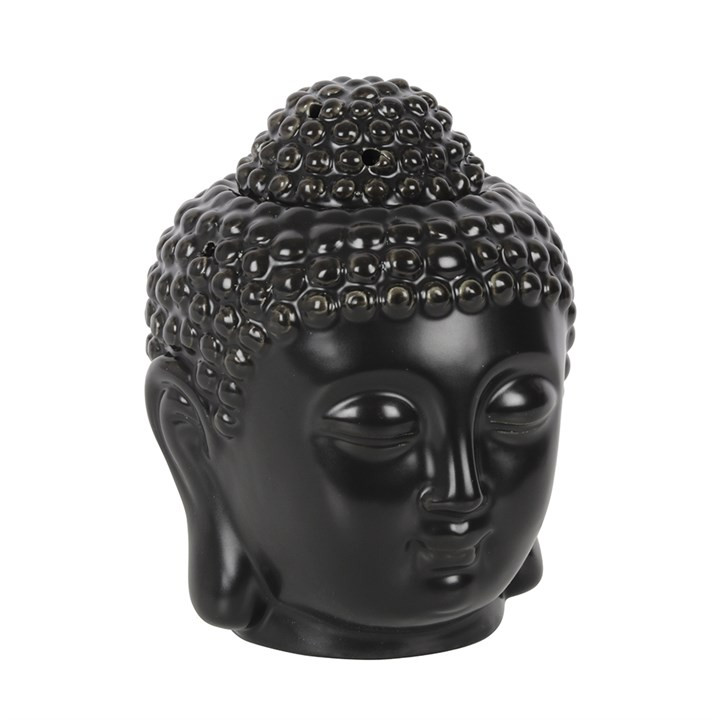 Black Buddha Head Oil Burner. Spiritual Home Fragrance Gift