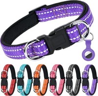Reflektierendes Hundehalsband Verstellbar Atmungsaktiv Gepolstert Neopren Nylon