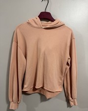 Abercrombie  Fitch Soft A F Collection Hoodie XS Peach Tan Oversized Lounge