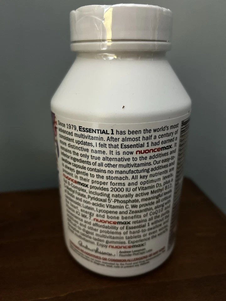 Andrew Lessman Essential 1 nuonce max  2000 IU D3 360 Capsules  Exp Date  08/27 - Image 3 of 3