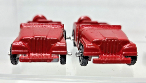 Lot of 4 Diecast Midge Toys Army Willys Jeep Nice! - Picture 6 of 11