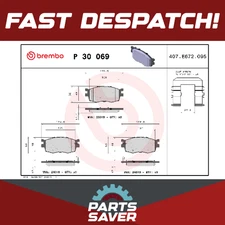 Brake Pads Set fits HYUNDAI i20 PB 1.6 Front 08 to 12 With ESP G4FC Brembo New