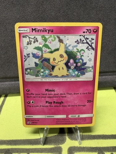 Pokémon Mimikyu SM-P Sun & Moon Promo Basic Pokémon Holo Fairy SM163