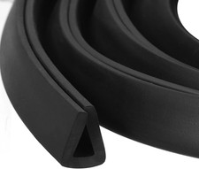 U Channel Edge Trim, 6.6ft Length Rubber Guard Seal Strip Edge Protector Flat Ty