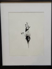 "Venus Fairy Trap" Trippy One Of A Kind Handmade Ink On Paper Art