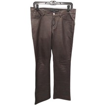 Ralph Lauren Vintage Brown Italian Leather Pants Size 6