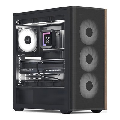Aerocool D501A Midi Tower ATX PC-Gehäuse 3x120mm Lüfter 3.5/2.5'' HDD Slots