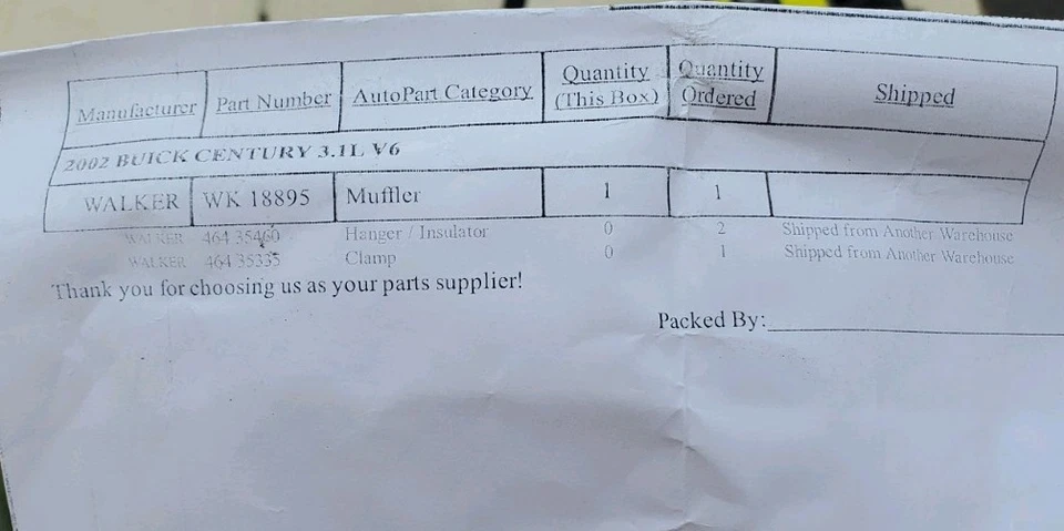 Глушитель Walker (WK 18895) для 2002 Buick Century 3,1 л V6 - Изображение 3 из 3