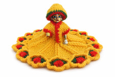 Handmade Baby Krishna Woolen Dress  Laddu Gopal Winter Poshak  2 Dress combo 
