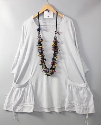 Moonshine  Tunika Shirt  Gr.  44 46 48   Lagenlook Gr 1 Grau - Bild 1 von 2