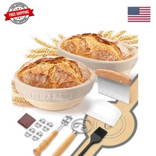 Sourdough Bread Baking Supplies, Sourdough Starter Kit 9 Round 10 Oval ...