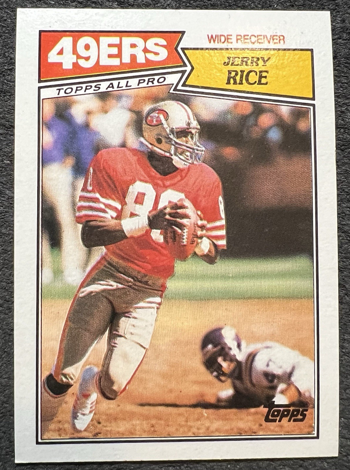 1987 TOPPS JERRY RICE (SAN FRANCISCO 49ERS) #115 NM/MT z8w
