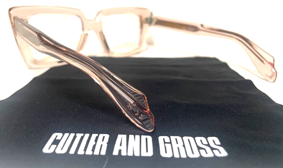 CUTLER AND GROSS CGOP 1401 03 CRISTAL MELOCOTÓN AUTÉNTICO MARCO DE GAFAS 51-19 Foto 4 de 4