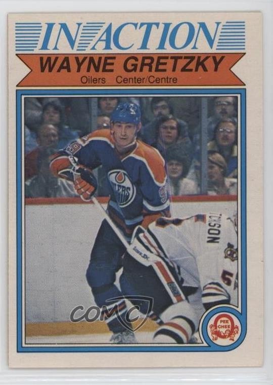 1982-83 O-Pee-Chee In Action Wayne Gretzky #107 HOF 10c6