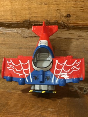 2015 Marvel Super Hero Adventures Stunt Wing Spider-Man Plane Playskool Heroes 