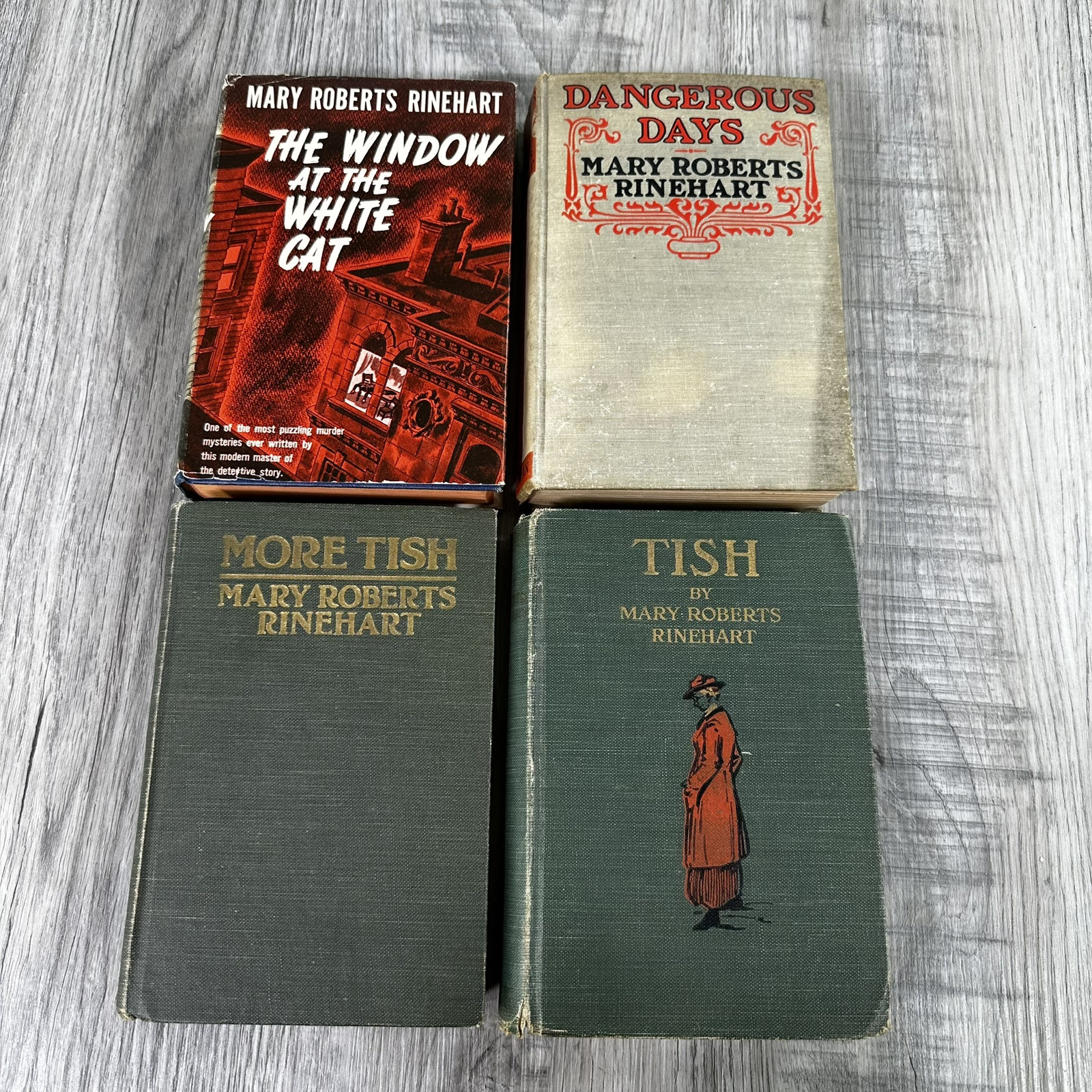 MARY ROBERTS RINEHART Vintage Book Lot Of 4 Mysteries Novels Hardcovers 1916