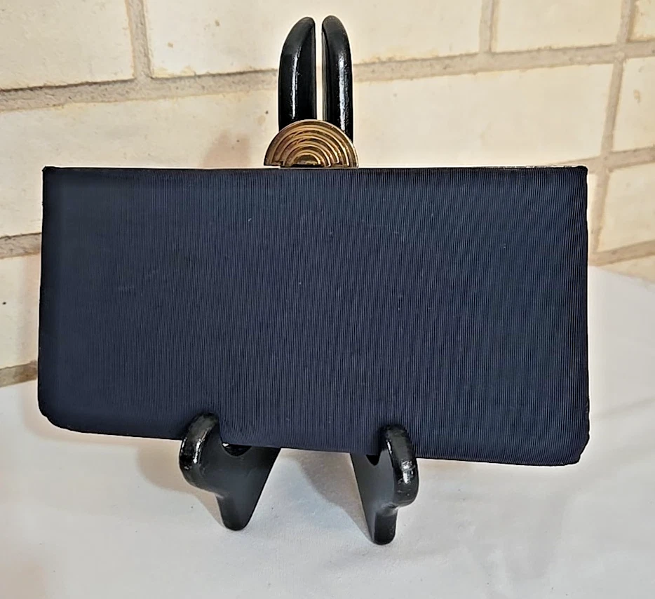 Винтажный Morris Moskowitz коробка застежки вечерняя сумка ~ Lux тафта, MCM, золото оборудование - Изображение 2 из 4