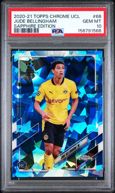 Topps Chrome Champions League Sapphire Edition Jude Bellingham Rookie RC PSA 10