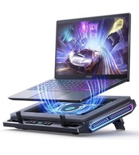 llano V10 Gaming Laptop Cooling Pad RGB Turbo Fan Cooler 13-17.3  USB-C/A