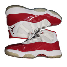 Air Jordan 11 Retro Cherry Basketball Shoes Mens 8 White Red High Top CT8012-116