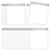 100Stk Pvc-Schmuckbeutel 2,4 X 3,1 Zoll FüR Schmuckverpackung, Transparent