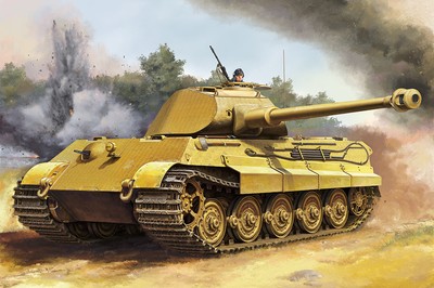 Trumpeter 948 Tiger II Porsche Turret Early Production 1/16 Scale Model Kit