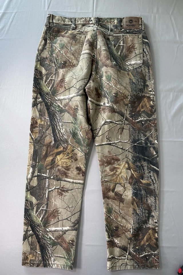 Wrangler Realtree Camuflaje Doble Rodilla Modelo 97GR1AP Hombres 36x34 De Colección Foto 2 de 4