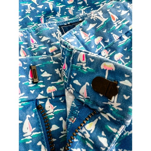 Vineyard Vines Boys Shorts Size 7 Blue Nautical Sailboat Summer Casual Cotton - Picture 3 of 7
