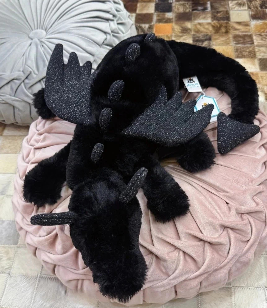 Jellycat Black Dragon with Tag and Dust bag Stunning Plush Toys Green Cuddly Toy — image 2
