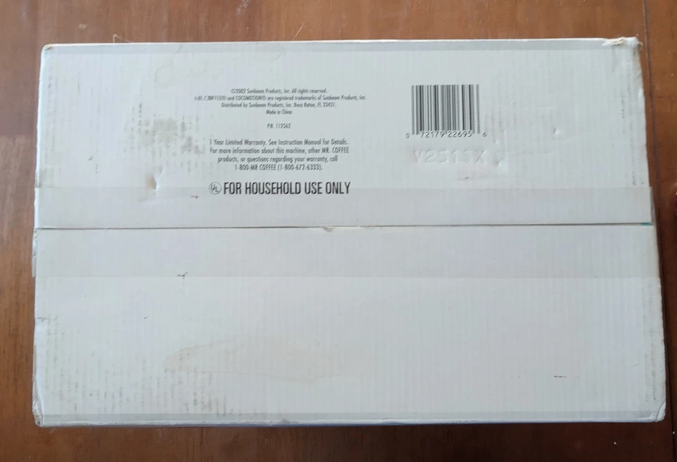 Mr. Coffee Cocomotion HC4 热巧克力机 全新未拆封 2002  — 第 4/4 张图片