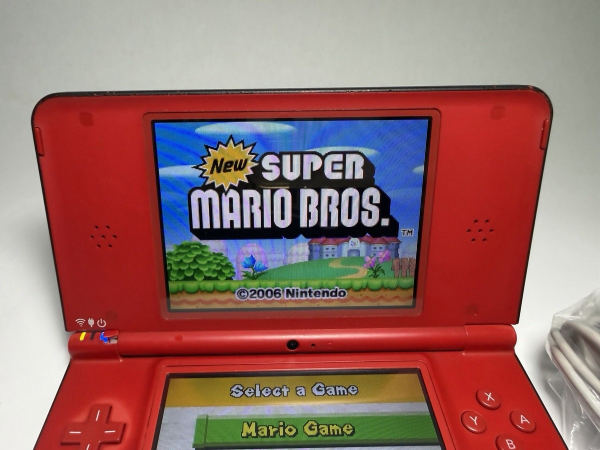 Nintendo DSi XL Mario 25th Anniversary w/ Charger & New Super