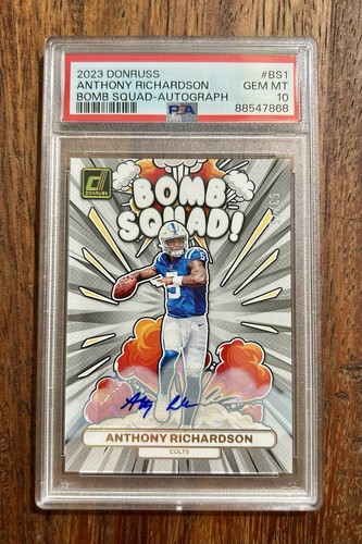 Anthony Richardson [Autograph] #BS-1 2023 Panini Donruss Bomb Squad card