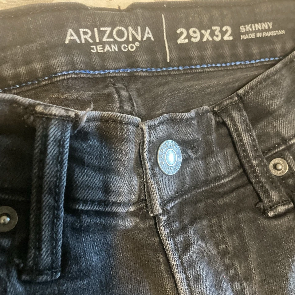 Jeans ajustados para hombre Arizona Jean Company gris oscuro 29x32. Foto 2 de 2