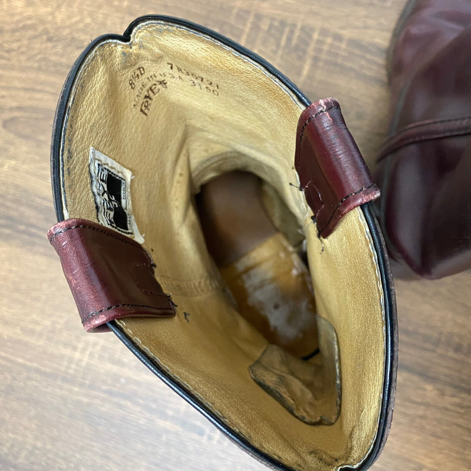 Frye 3150 Vintage Western Roper Leather Boots Men… - image 14