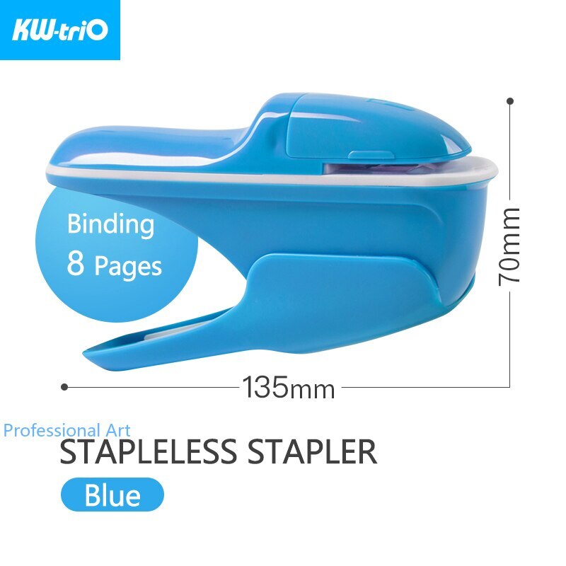 Stapler Less Paper Staple Free Stapler Office r Effortless Binding Paper Capacity 8 Sheets ...
