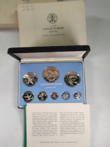 1980 Belize 8-Coin Proof Set w/Case + COA - Picture 4 of 5