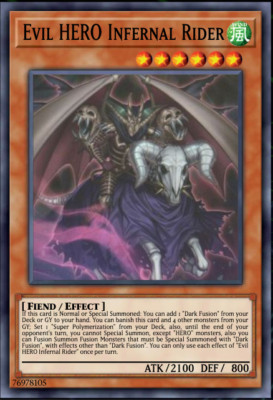 Yu-Gi-Oh! - Evil HERO Infernal Rider - SUDA-EN003 - Supreme Darkness - NM/M
