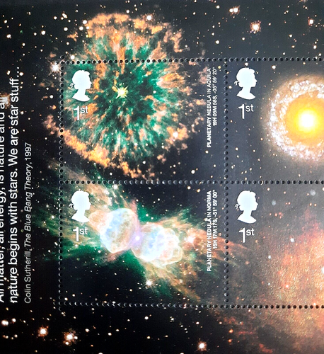 Great Britain GB UK - "ASTRONOMY ~ SPACE ~ GALAXY ~ NEBULAE" MNH MS 2002 - Picture 5 of 6