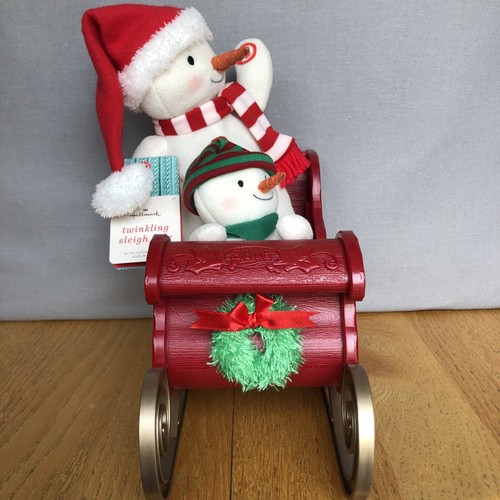 Hallmark 2016 "Twinkling Sleigh Ride" Jingle Pals Snowman w/Tag - Music & Lights - Picture 4 of 12