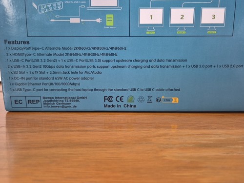 Auimce 16 In One 4k Triple Display Universal Usb C Docking Station - Picture 11 of 13