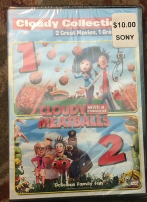 New Cloudy with a Chance of Meatballs 1  & 2 Movie 2 Pack: (DVD)