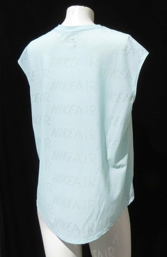 NIKE AIR Women’s Teal Tint Aqua Ultra Lightweight Mesh Running Tank Top sz US L - Picture 6 of 6