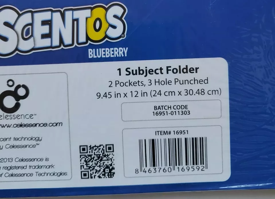 Back to School 2 Pocket Folder Fruity Scented 3 Pack Blueberry Orange 2 Pirate - Image 4 of 4