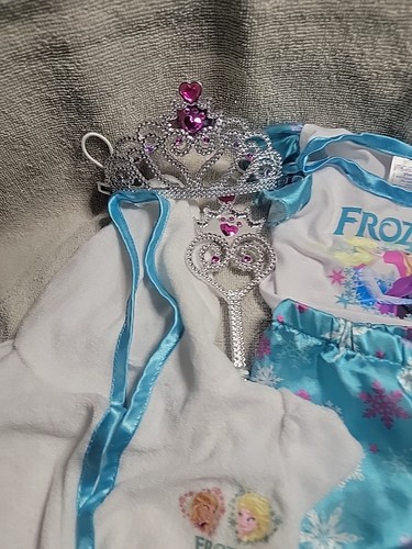 Build A Bear Disney Frozen Elsa PJs Outfit Top & Bottom, Robe, Hausschuhe, Tiara - Bild 3 von 11