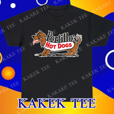 Portillo's Merch New Portillo's Hot Dog Logo T-Shirt Funny Size S to 5XL | eBay